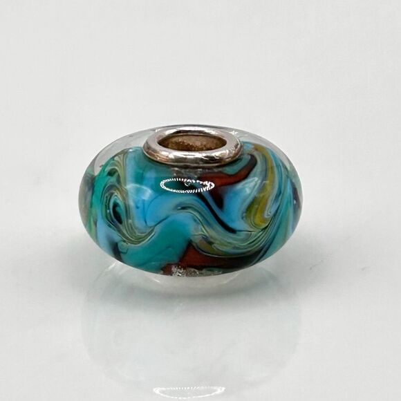TROLLBEADS Rare Van Gogh Unique #2 LAA 925S colorful swirls, style of the artist - Picture 10 of 10